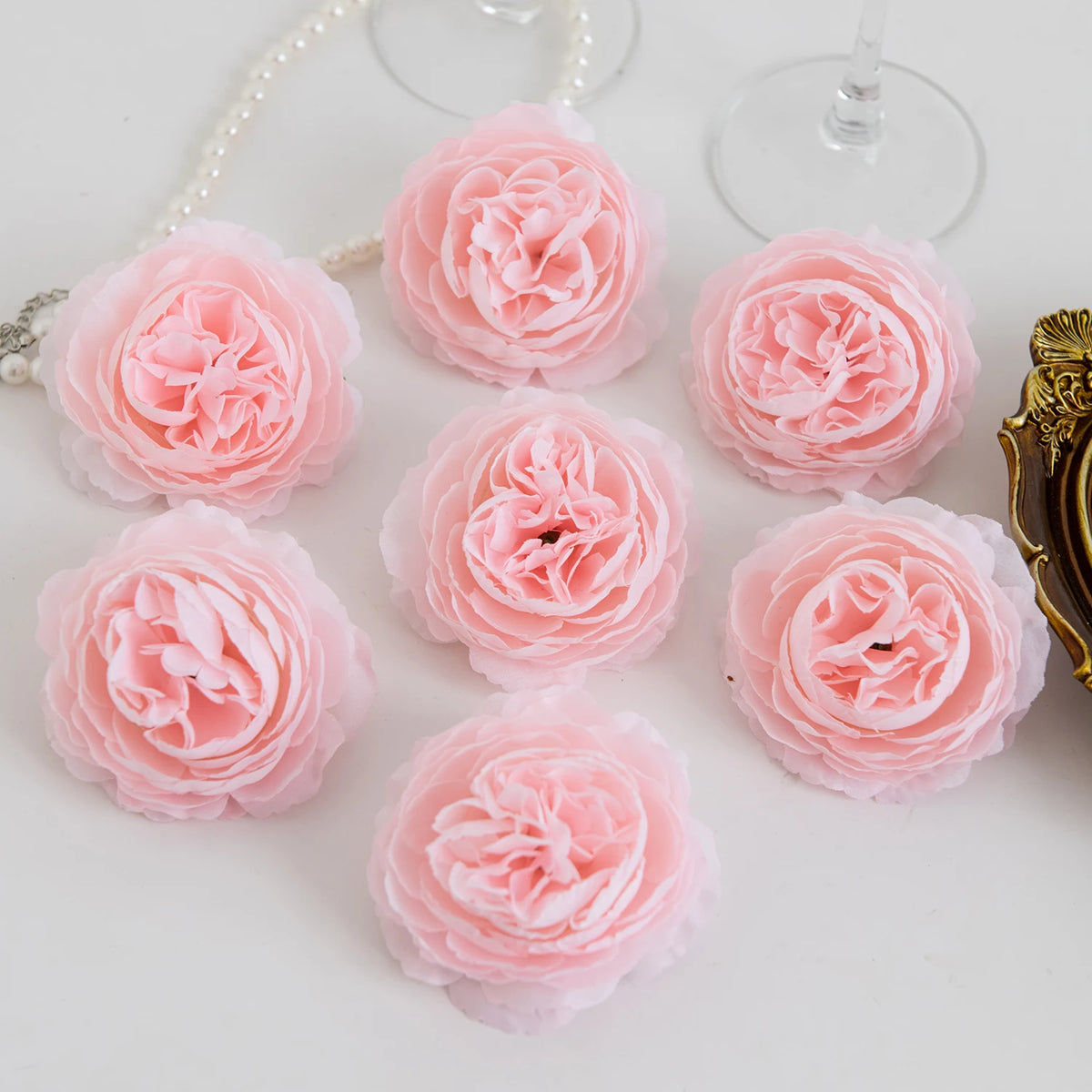 Silk Peony Artificial Flowers 12/24pc – Wedding & Home Décor Artificial Silk Flowers Babs Color 5 24 PCS