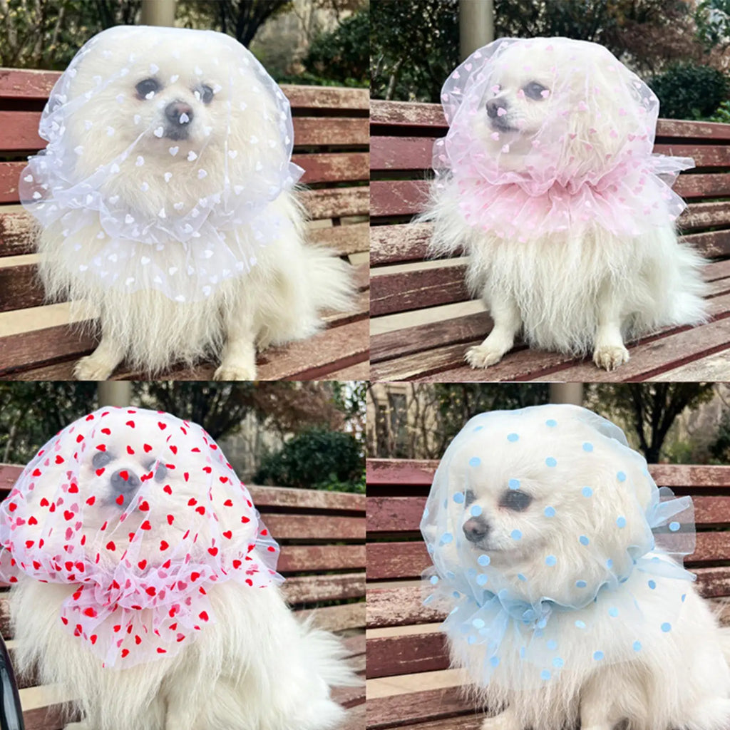 Breathable Dog Head Net Mask | Adjustable Anti-Scavenge Pet Veil Pet Protective Mask Babs
