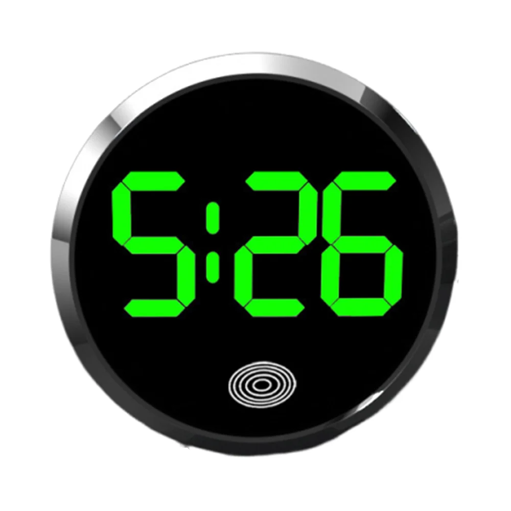 Touch-Activated LED Car Dashboard Clock – Mini Digital Clock Car Dashboard Clock Babs C- Green Light