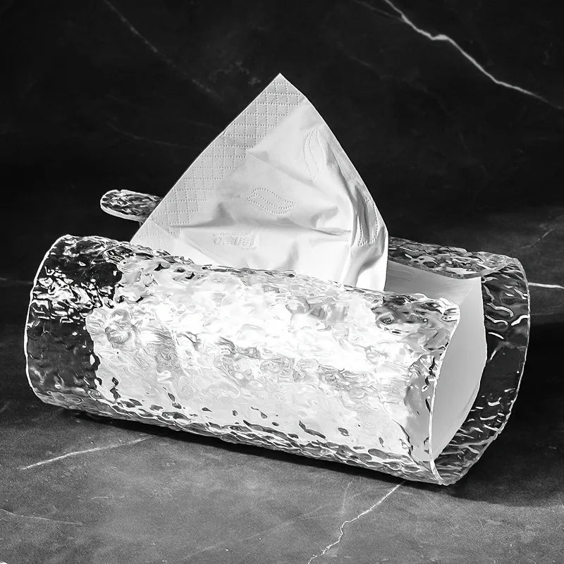 Oval Wavy Tissue Box Cover – Elegant Plastic Napkin Holder Tissue Box Cover Babs
