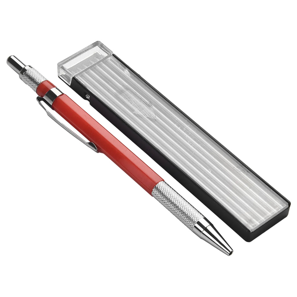 Mechanical Welder's Metal Marker Pencil + 12 Silver Refills Metal Marker Pencil Babs