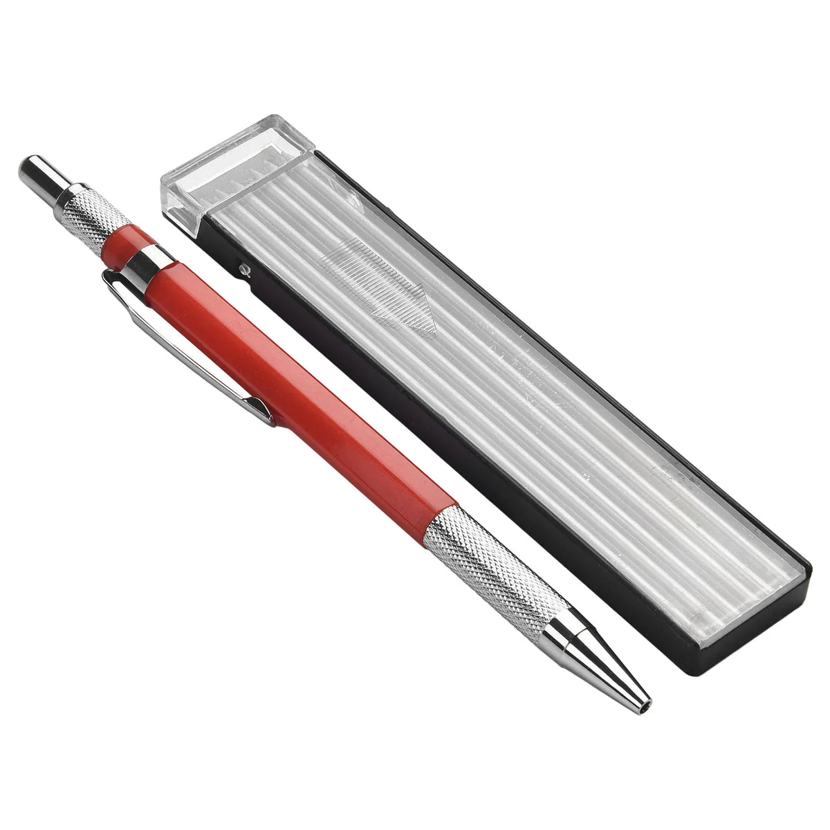 Mechanical Welder's Metal Marker Pencil + 12 Silver Refills Metal Marker Pencil Babs