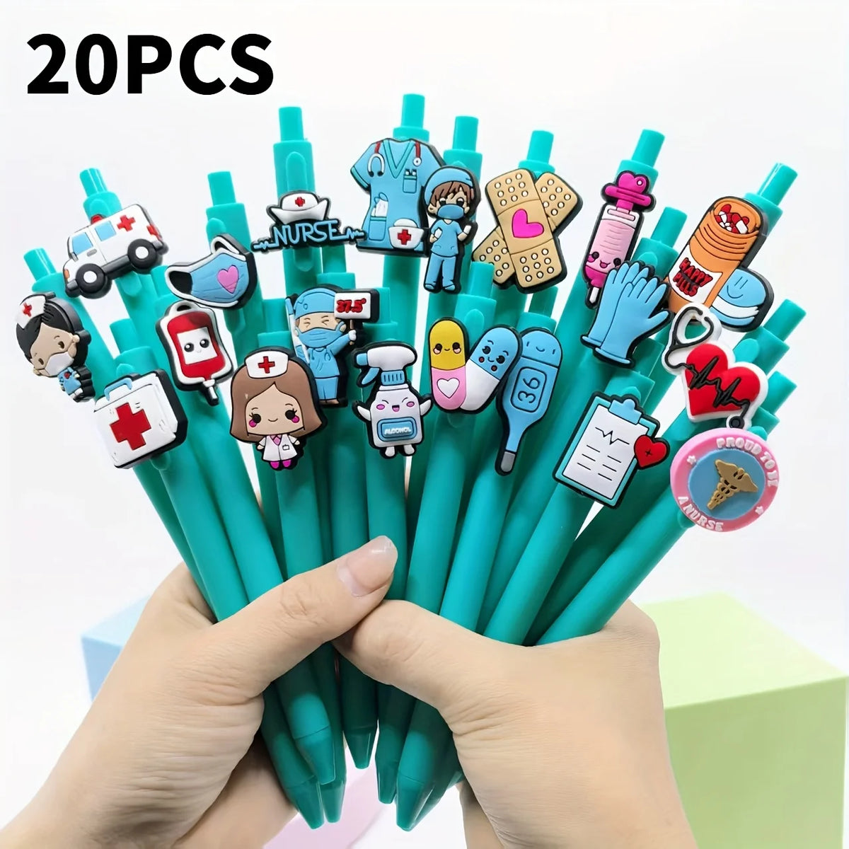 Nurse Doctor Gel Pens Set – Nurses Day Gift Pens 5/20/30 Pcs Novelty Gel Pen Set Babs random 20PCS
