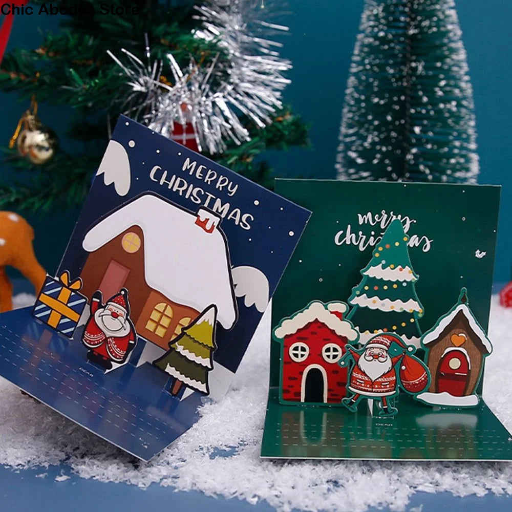 3D Pop-Up Christmas Tree Greeting Card with Envelope Pop-Up Greeting Card Babs