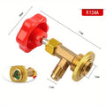 R134a AC Can Tap Valve Bottle Opener – M14/1/4" Leak-Proof AC Refrigerant Tap Valve Babs 1pc