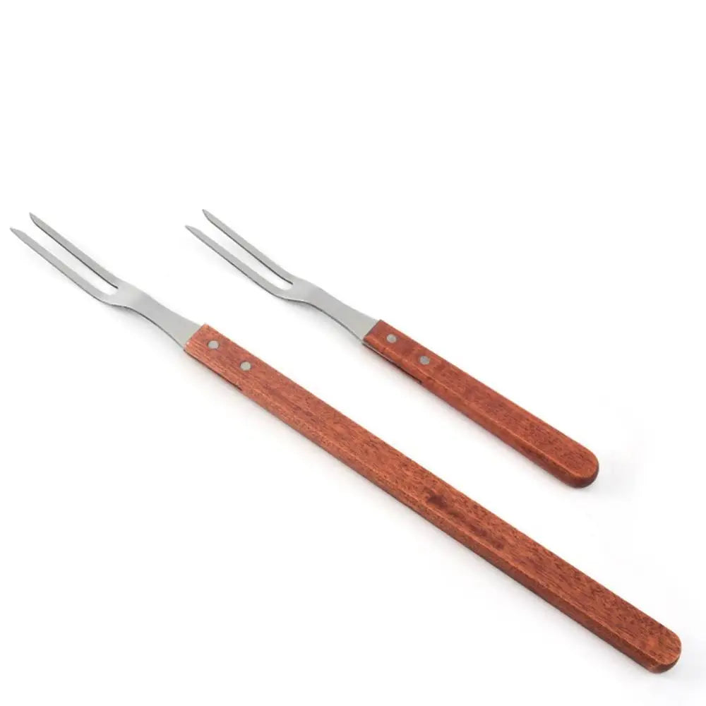 Stainless Steel BBQ Carving Fork with Wooden Handle BBQ Carving Fork Babs