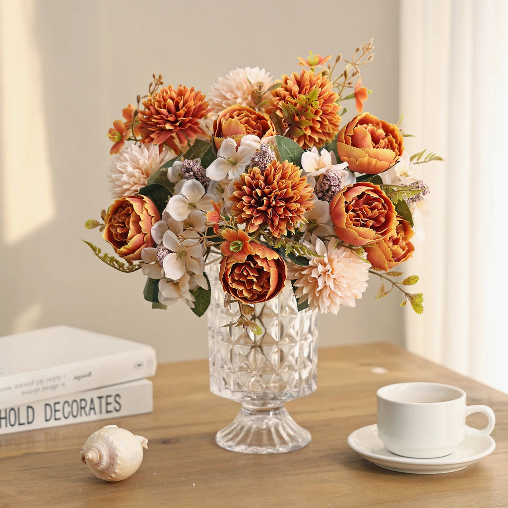 Artificial Silk Chrysanthemum Rose Flowers – Wedding & Home Décor Artificial Silk Flowers Babs