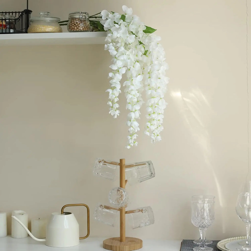 Silk Artificial Orchid Flower String 113cm – Wedding & Home Décor Artificial Flower Garland Babs