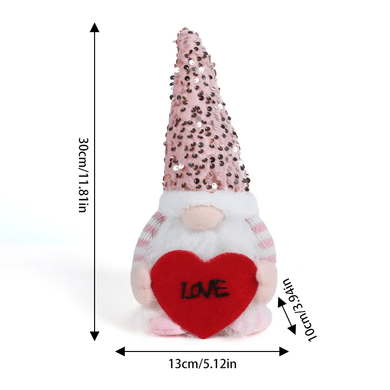 LED Glowing Faceless Gnome Plush Doll | Holiday & Valentine Décor Holiday Gnome Ornament Babs B