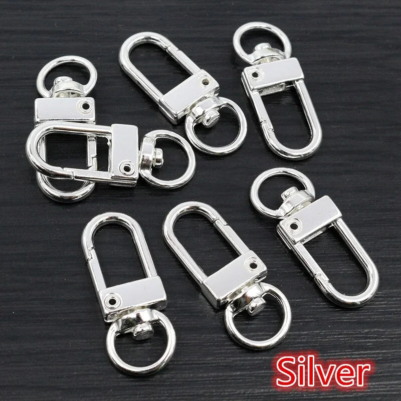 10pcs Snap Lobster Clasp Hooks – DIY Jewelry Making Findings Jewelry Making Findings Babs silvery 10pcs