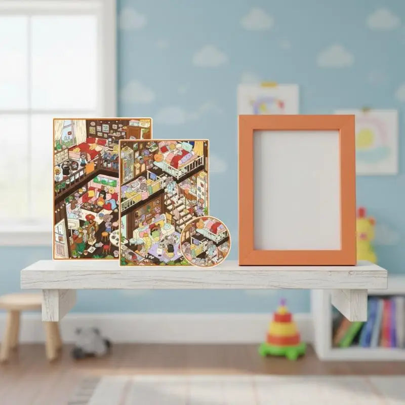 Kawaii 3D DIY Landscape Scene Stickers – Pocket Cabin Sticker Set DIY Craft Stickers Babs
