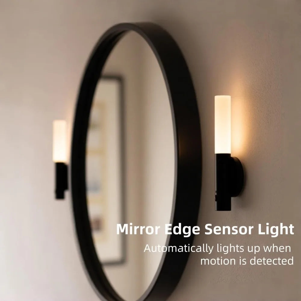 LED Motion Sensor Rechargeable Wall Night Light – Black Motion Sensor Wall Light Babs