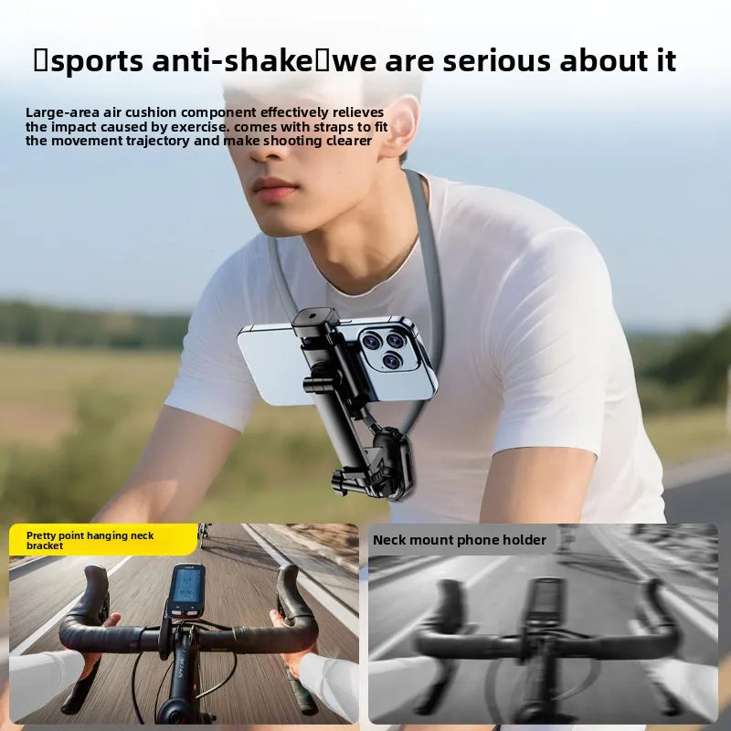 Magnetic Neck Phone Holder POV Mount – Anti-Shake Sports Camera Camera Neck Mount Babs
