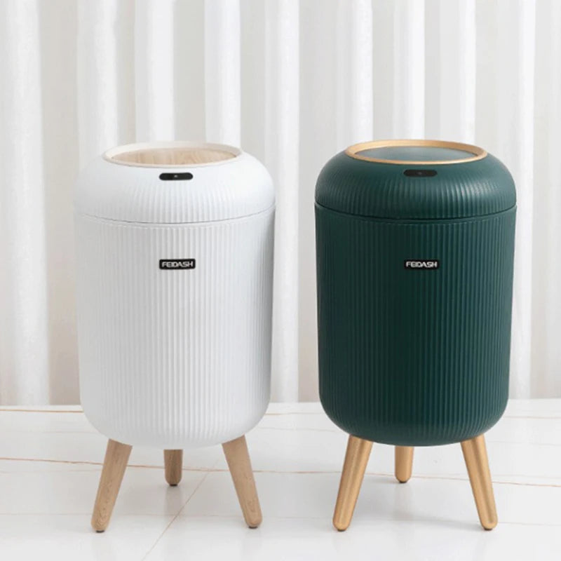 Smart Sensor Trash Can Auto-Open Lid Wastebasket for Home Smart Sensor Trash Can Babs