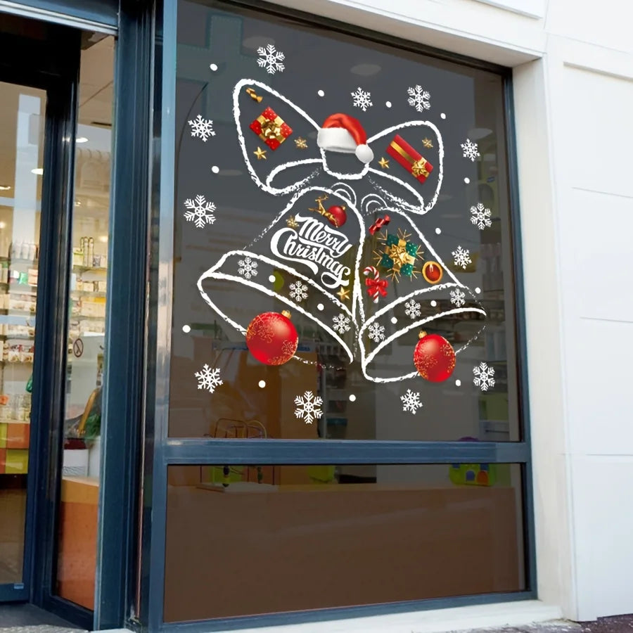 Christmas Window Stickers – Festive Clock Decals for Shops & Home Window Sticker Decal Babs