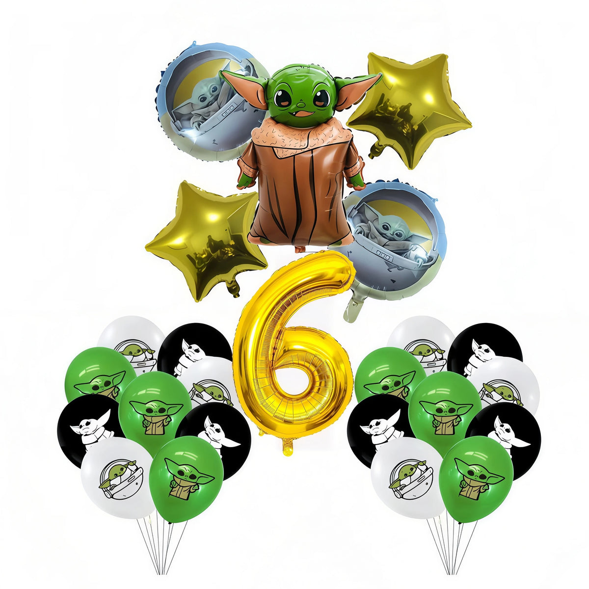 Yoda Baby Theme Birthday Party Supplies – Plates, Cups & Balloons