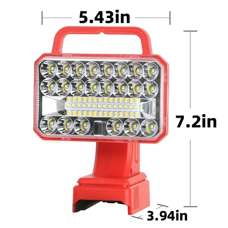 18/20V Cordless LED Floodlight for Makita Milwaukee Craftsman Cordless Work Light Babs