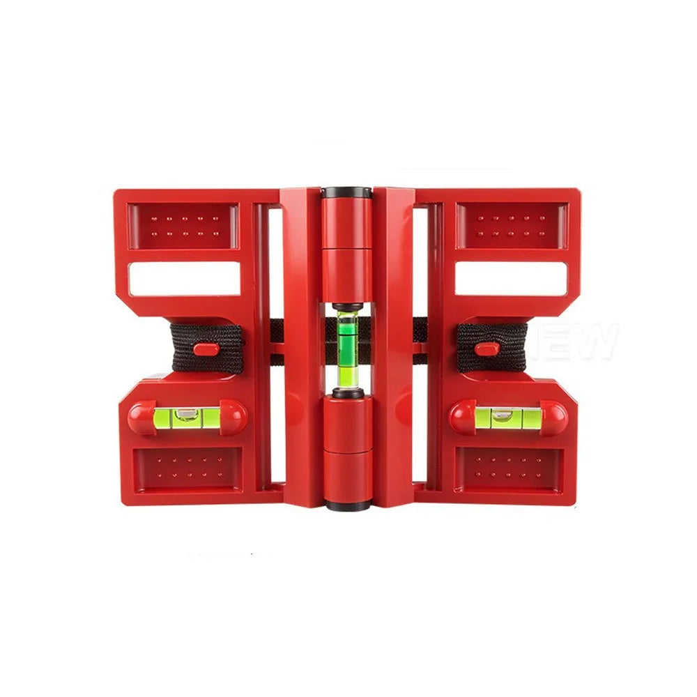Folding Magnetic Post Level – Adjustable Spirit Level Tool Spirit Level Tool Babs Red