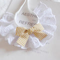 Cute Cat & Dog Bow Scarf – Soft Crochet Pet Neck Accessory Pet Bow Scarf Babs 1PC M