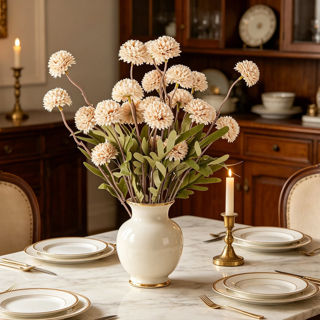 Silk Chrysanthemum Artificial Flowers for Wedding & Home Décor Artificial Silk Flowers Babs