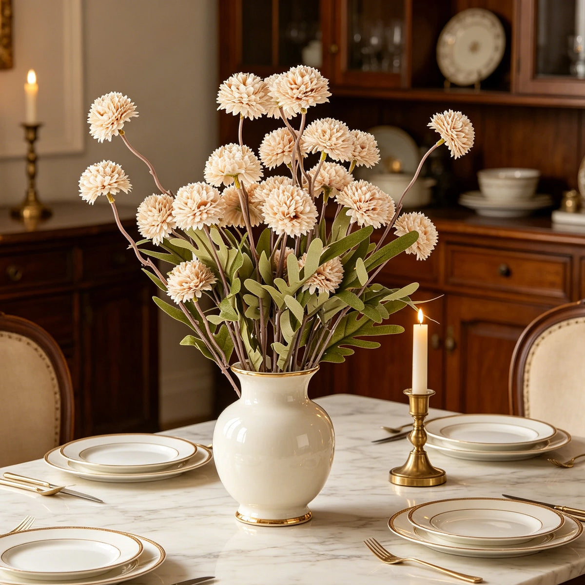 Silk Chrysanthemum Artificial Flowers for Wedding & Home Décor Artificial Silk Flowers Babs