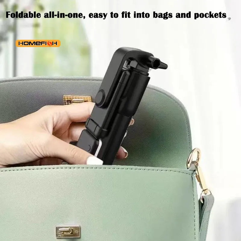 Bluetooth Selfie Stick Tripod with Fill Light & Remote Shutter Selfie Stick Tripod Babs