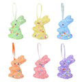 Easter Foam Bunny Hanging Ornaments 6/12 Pcs – Spring Decor Easter Hanging Ornaments Babs 6Pcs