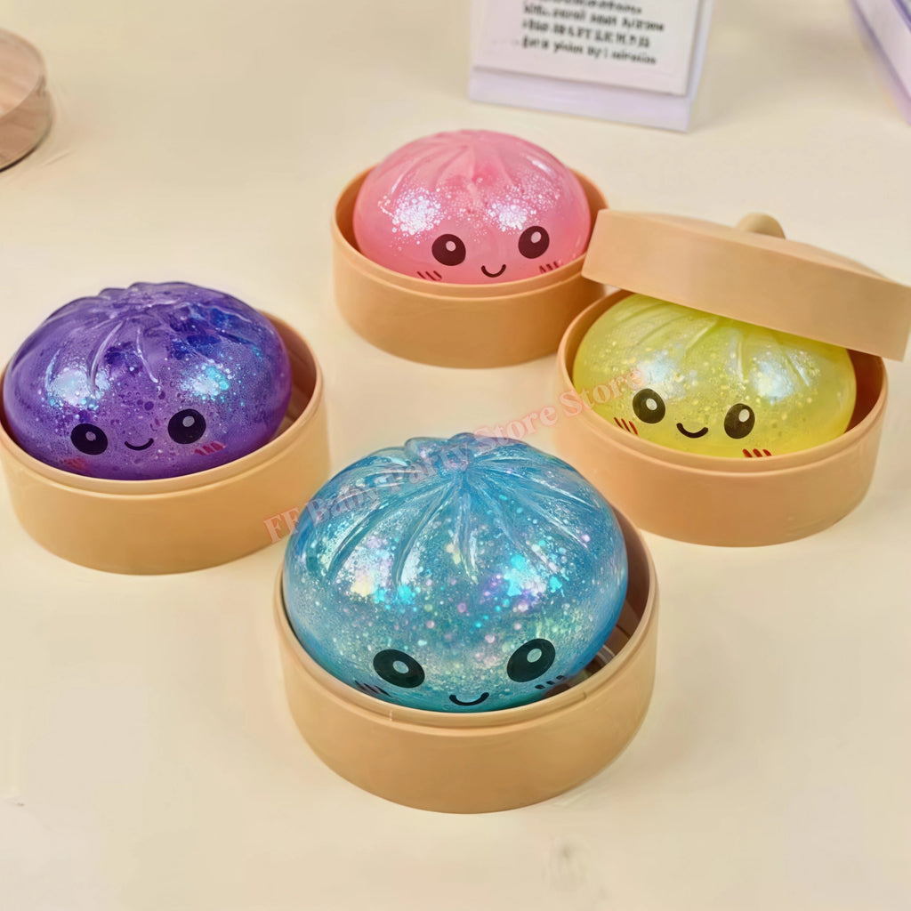 Glitter Dumpling Squishy Fidget Toy – Kids & Adults Gift Squishy Fidget Toy Babs