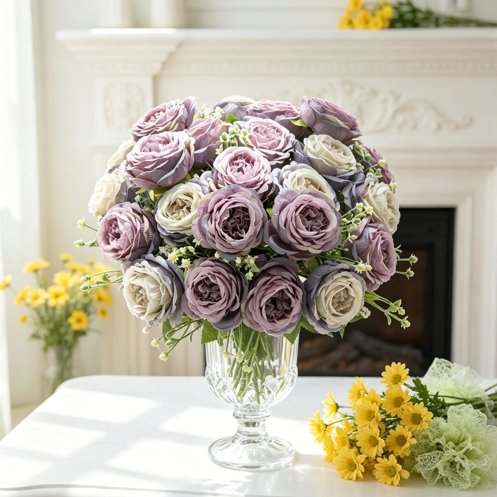 Artificial Silk Peony Bouquet – Wedding & Home Floral Décor Artificial Flower Bouquet Babs
