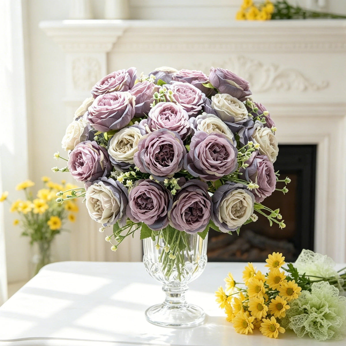Artificial Silk Peony Bouquet – Wedding & Home Floral Décor Artificial Flower Bouquet Babs