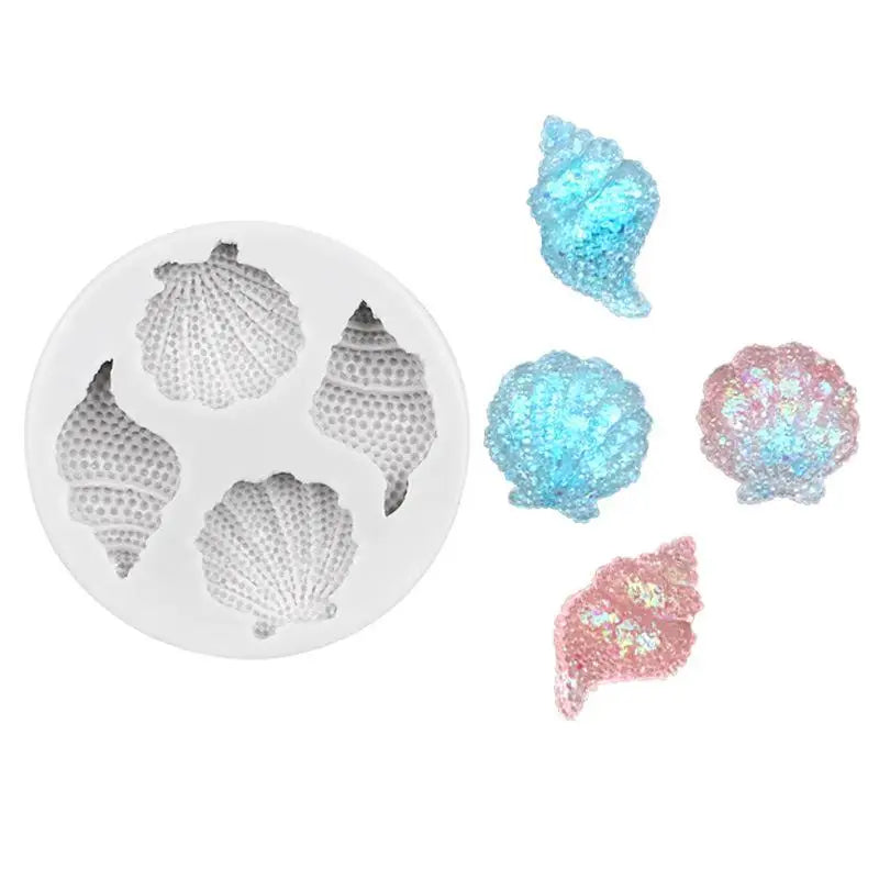 Shell Conch Silicone Mold for Fondant & Resin DIY Crafts Silicone Craft Mold Babs