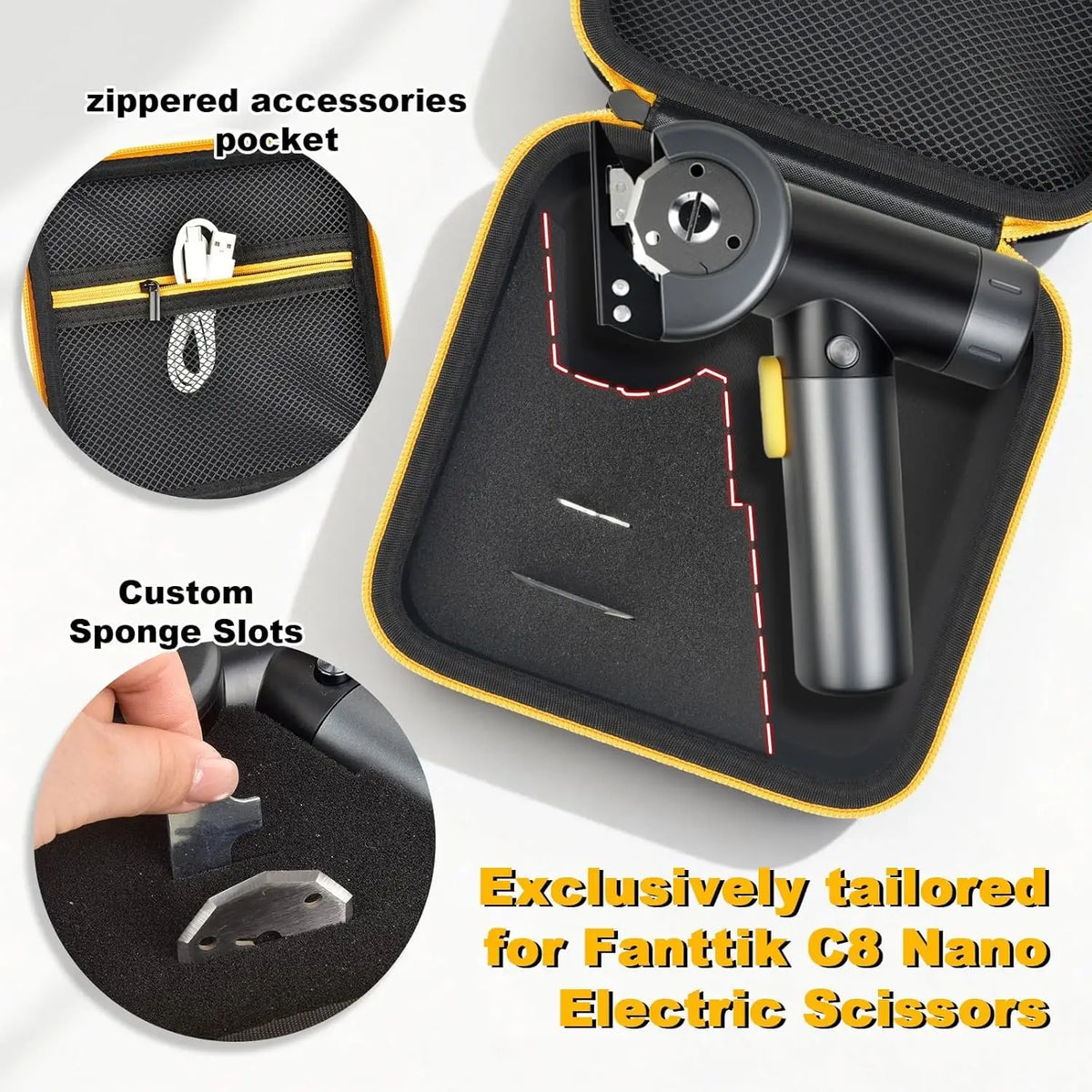 Fanttik C8 Nano Electric Scissors Case & Storage Organizer Tool Storage Case Babs