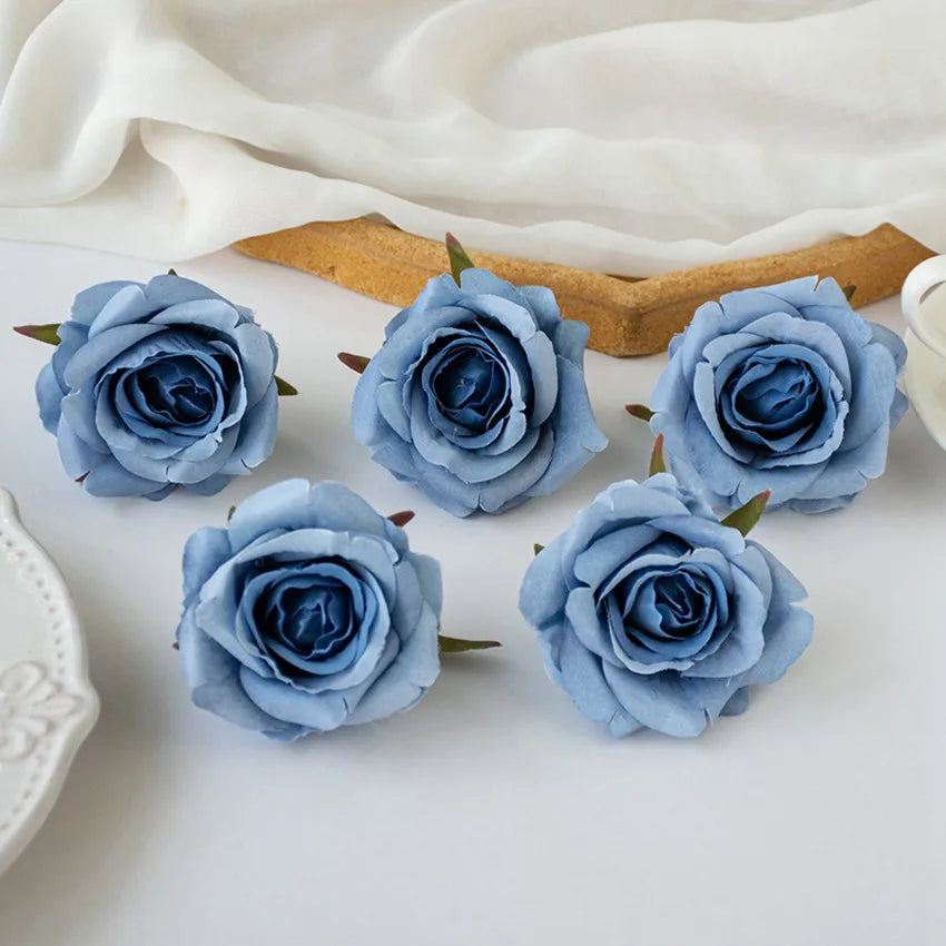 Silk Rose Artificial Flowers for Wedding & Home Décor (10/20 Pcs) Artificial Silk Flowers Babs color 1 10 pcs