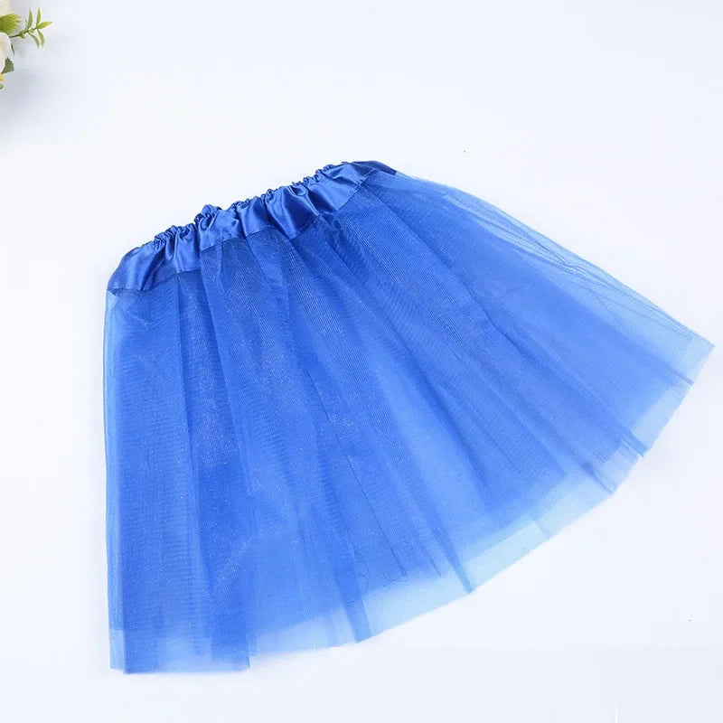 Girls Pink Tutu Skirt | Princess Party & Birthday Ball Gown Girls Tutu Skirt Babs dark blue for 6-10 years old
