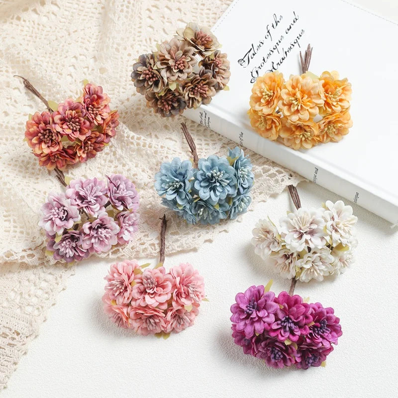 11CM Silk Daisy & Rose Artificial Flower Heads – Wedding Décor Artificial Flower Heads Babs