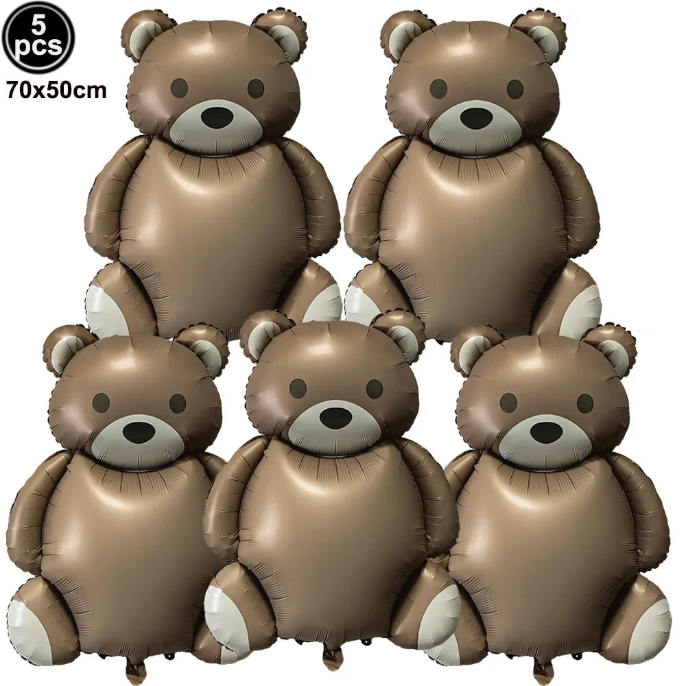 35-Inch Little Bear Foil Balloon – Baby Shower & Party Decor Foil Party Balloon Babs plum As picture show