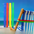 4-Pack Elastic Beach Towel Clips & Tie Straps – Pool Party Beach Towel Clips Babs random color 4PCS