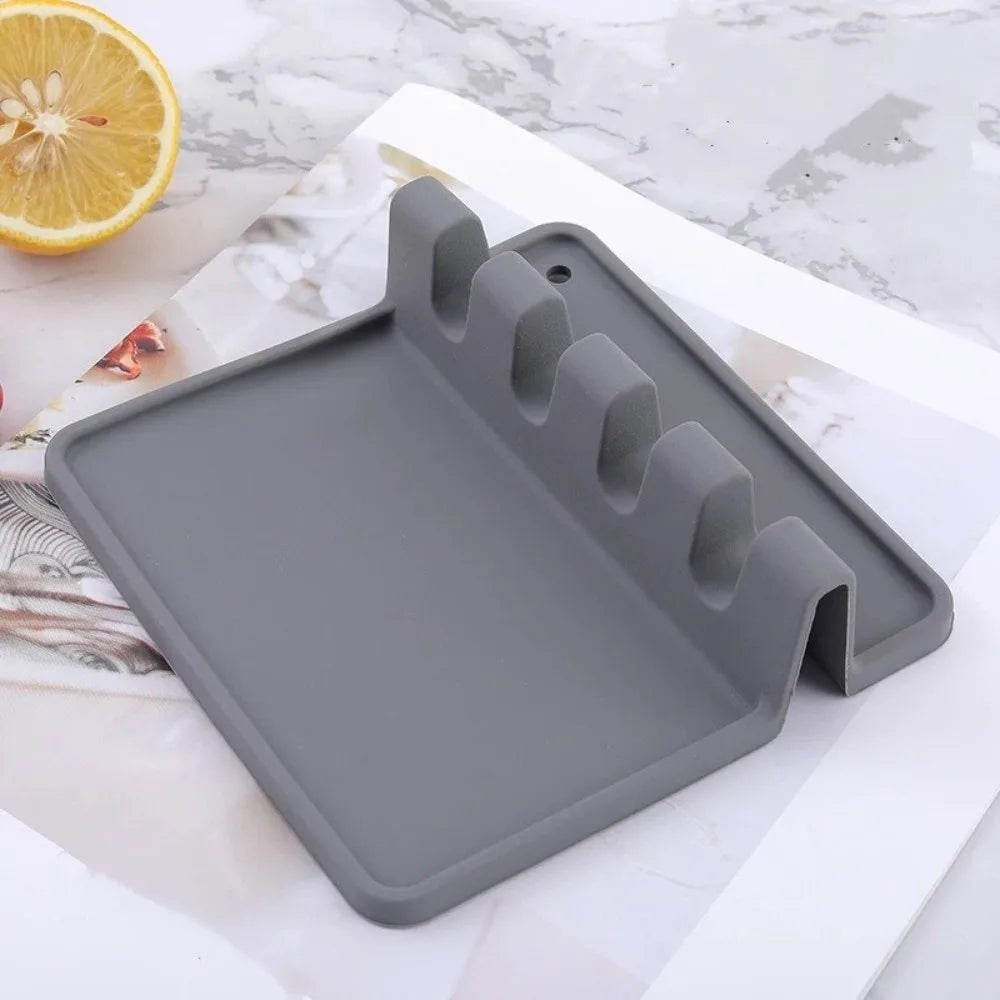 Silicone Kitchen Utensil Holder Rack – Heat-Resistant, Non-Slip Utensil Holder Rack Babs
