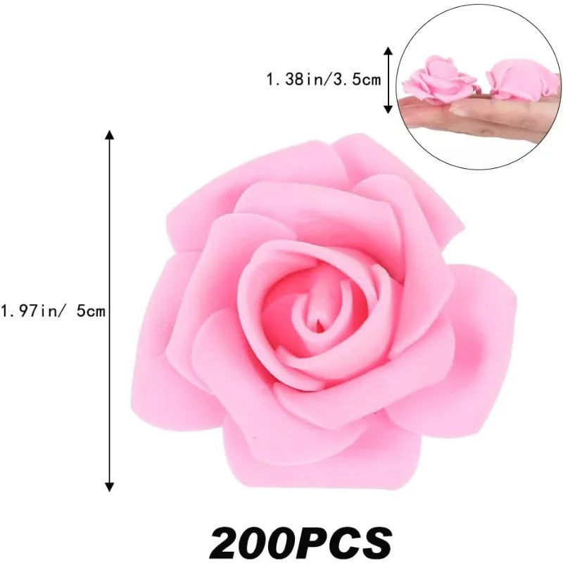 Artificial PE Rose Flower Heads 10/20Pcs – Wedding & Home Decor Artificial Flowers Babs