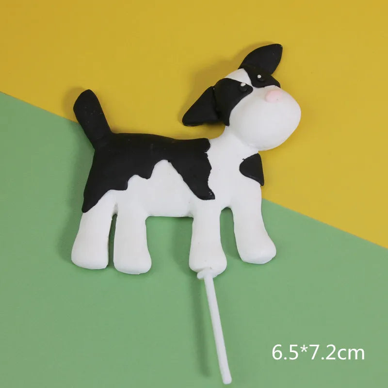 Farm Animal Cake Toppers – Lambs, Ponies, Piglets & More Cake Topper Set Babs Red