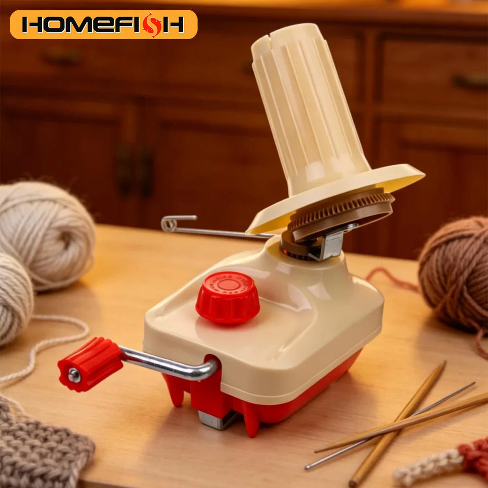 Manual Yarn Ball Winder – Clamp-On Wool Winding Machine Yarn Ball Winder Babs