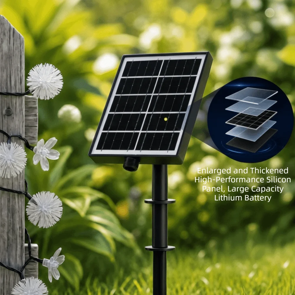 Solar Cherry Blossom String Lights – Outdoor Garden Décor Solar String Lights Babs
