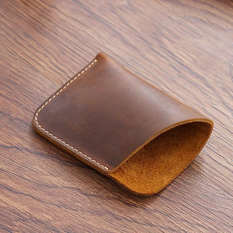 Vintage Cowhide Leather Wallet – Hand-Stitched Card Holder Leather Wallet Babs
