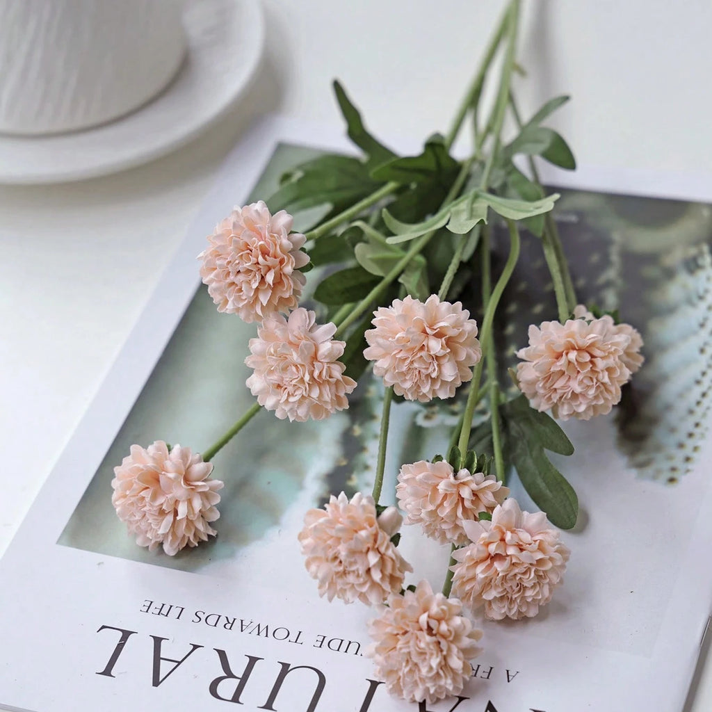 Silk Ball Chrysanthemum Artificial Flowers | Wedding & Home Decor Artificial Flowers Babs color 3 1 pc