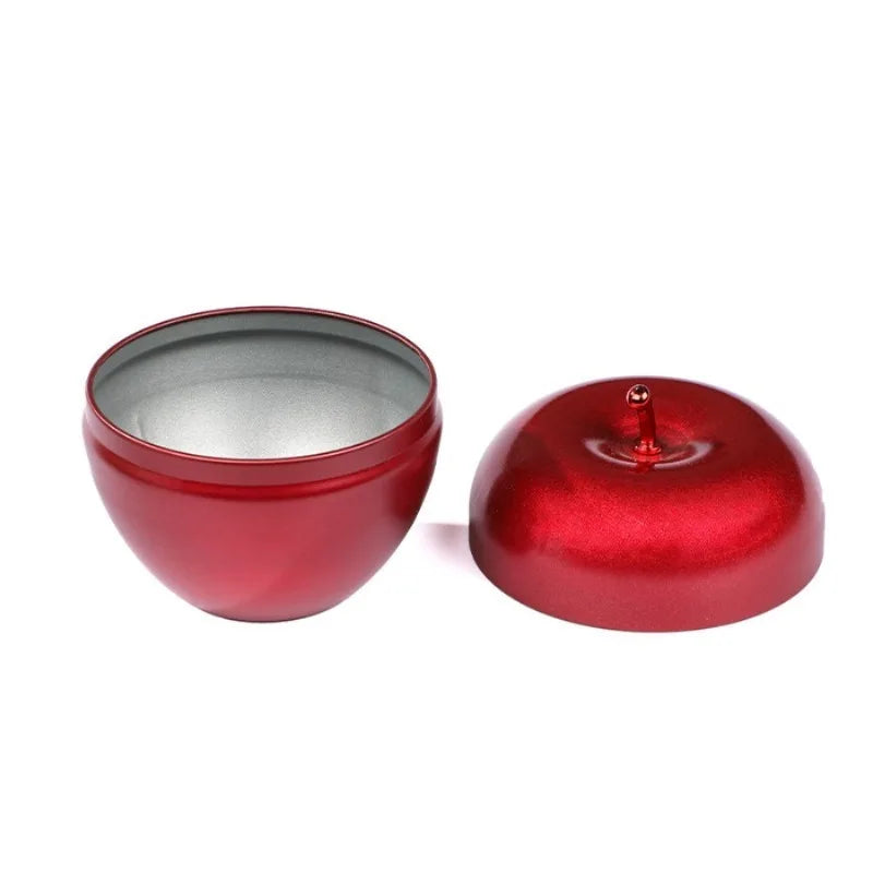 5-Pack Christmas Apple Tin Candy Jars – Festive Metal Containers Metal Food Tins Babs