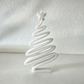 3D-Printed Minimalist Christmas Tree Ornament | Tabletop Decor Christmas Tree Ornament Babs White 1Pc