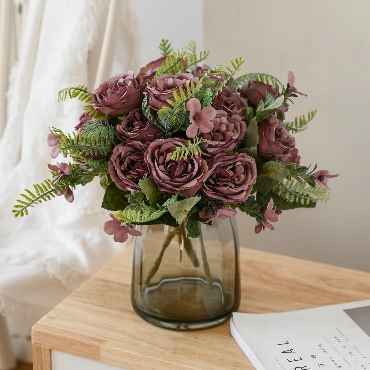 Silk Peony Artificial Flower Bouquet – Wedding & Home Decor Artificial Flower Bouquet Babs