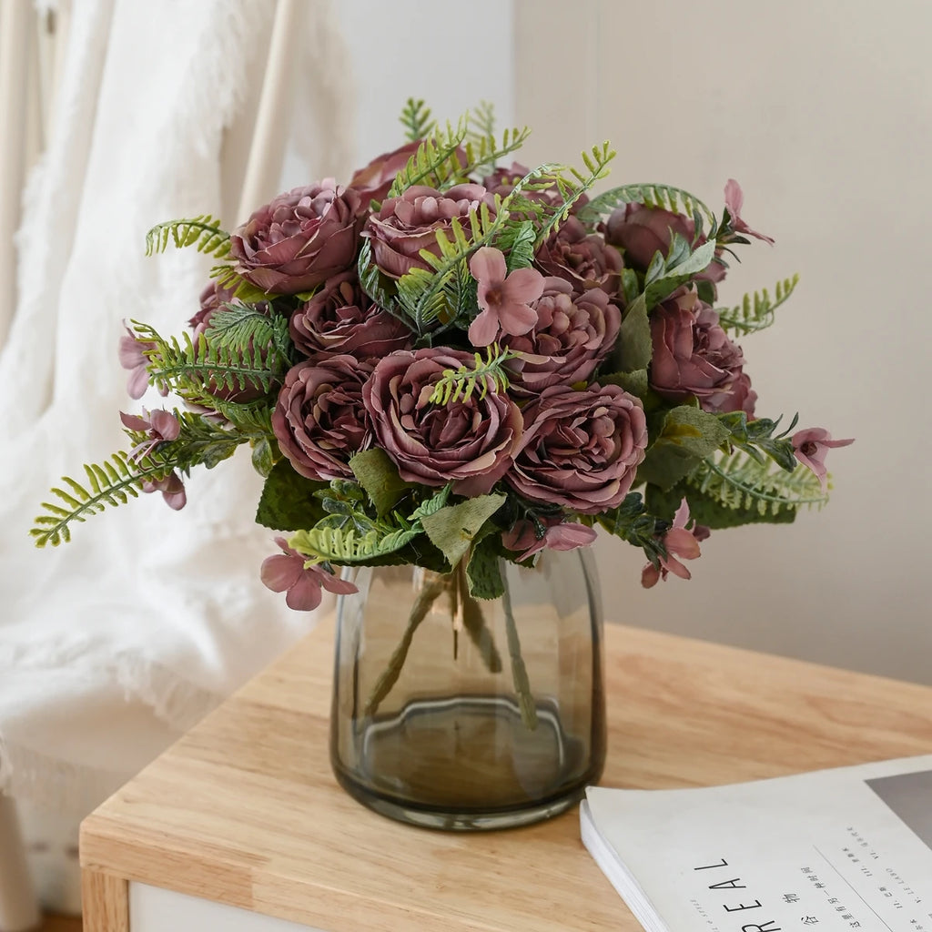 Artificial Silk Peony Bouquet – Wedding & Home Décor Artificial Flower Bouquet Babs