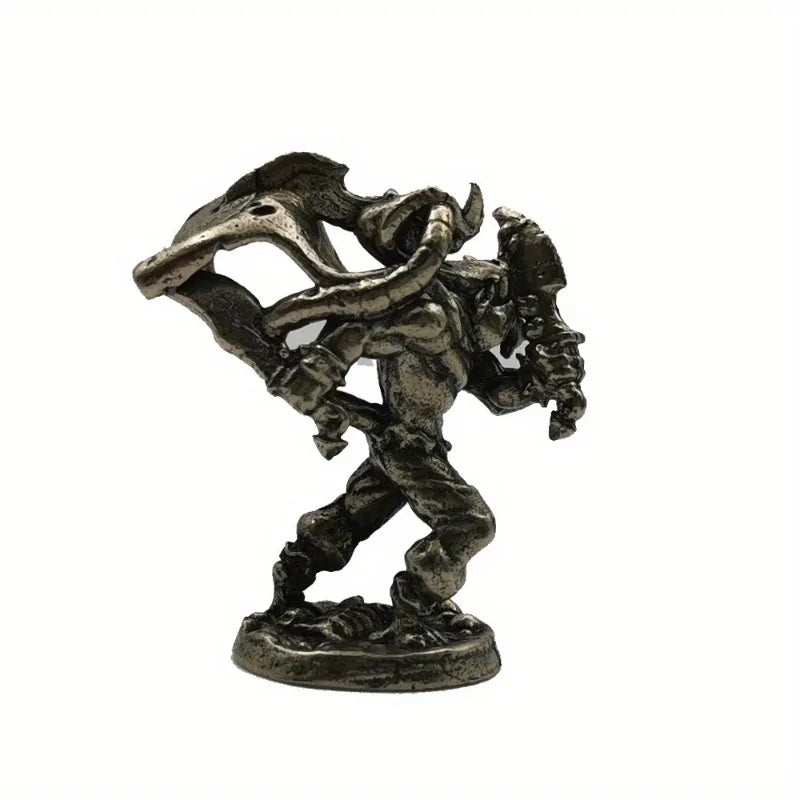 Kobold Soldier White Copper Miniature Figurine Desktop Ornament Metal Miniature Figurine Babs 1pcs