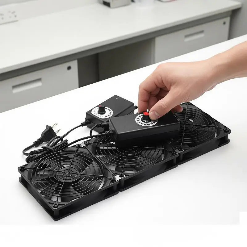 120mm Low Noise 3000RPM Cooling Fan with Speed Controller Cooling Fan Babs